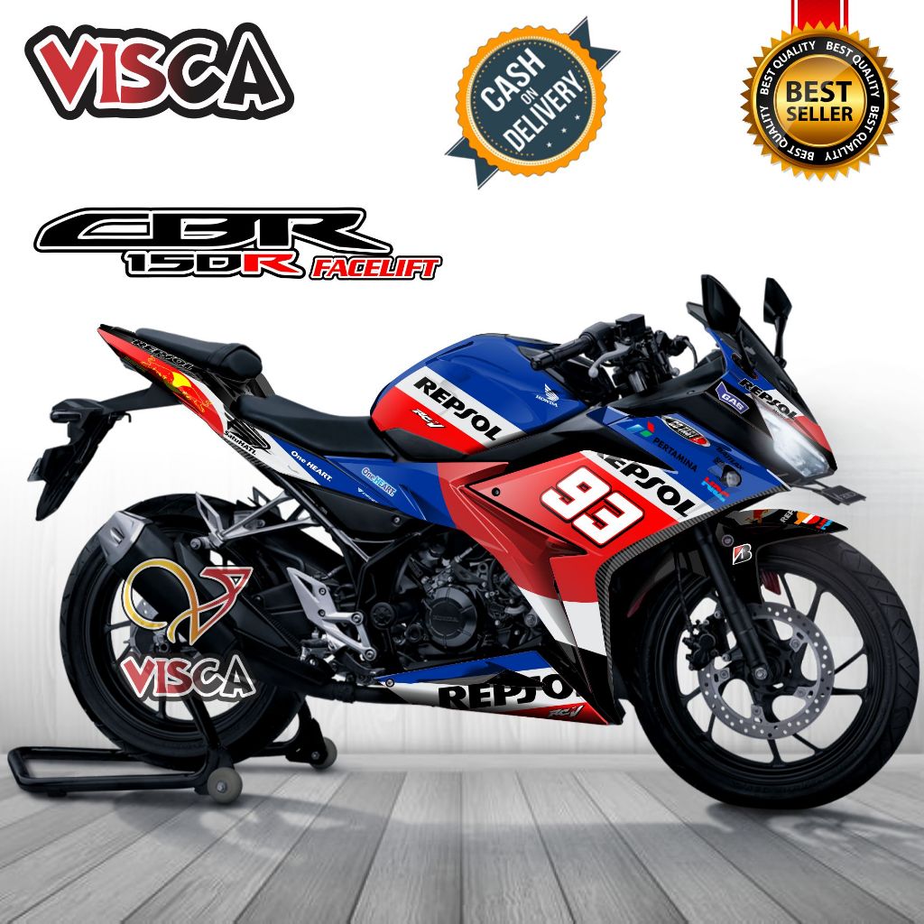 Decal  Sticker CBR 150R FACELIFT Stiker CBR 150R facelift  Full Body Motif Repsol
