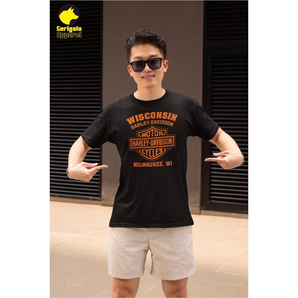 KAOS HARLEY DAVIDSON / BAJU MOTOR / T-SHIRT MOTOR / ATASAN PRIA / BAJU HARLEY DAVIDSON / KAOS MOTOR 