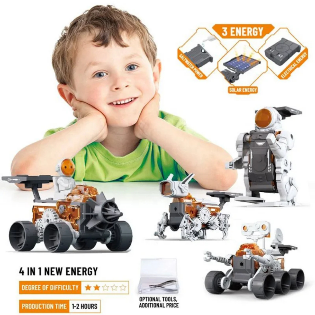Mainan Edukasi Anak Robot Solar Panel Surya - Educational Kit Solar Robot