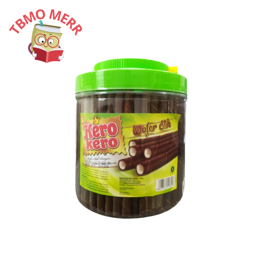 

Kero Kero Wafer Stick Coklat Krim Vanila 650GR - Biskuit Lebaran