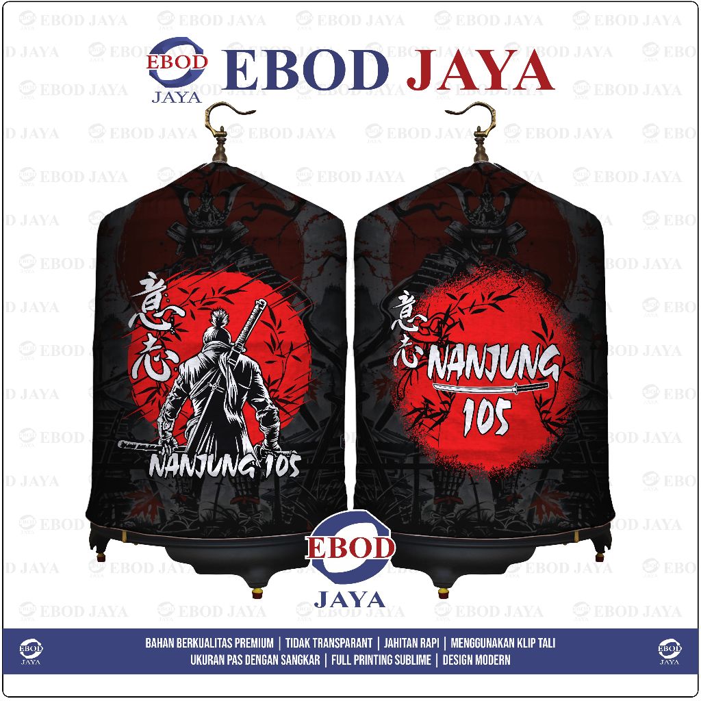 KERODONG FULL PRINTING SANGKAR MURAI - NANJUNG SAMURAI