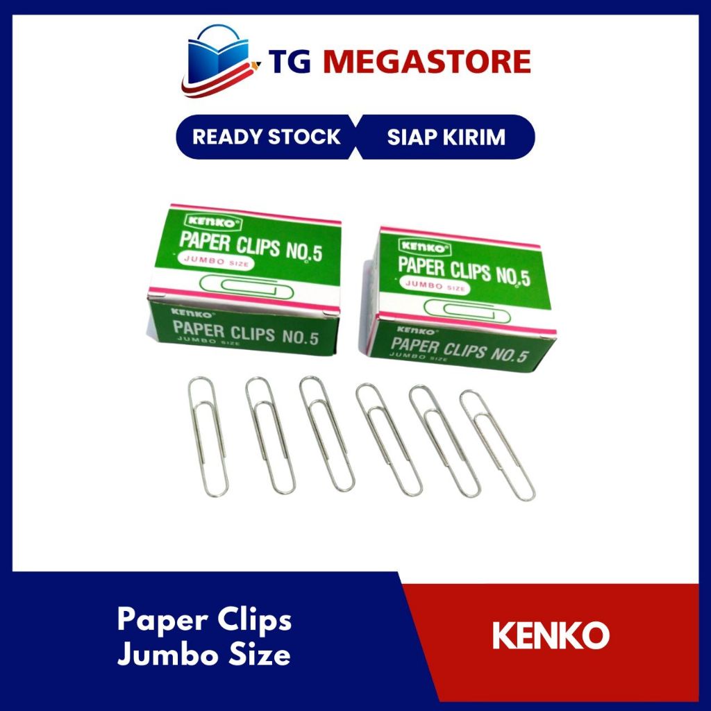 

Paper Clips Kenko No.5 ( Jumbo Size )