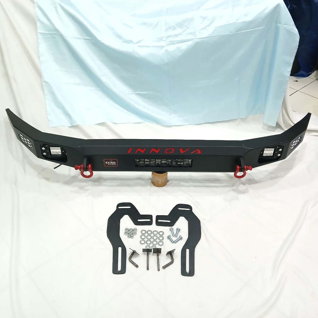 Tanduk Pengaman Bumper Depan Mobil Innova Reborn Emboss