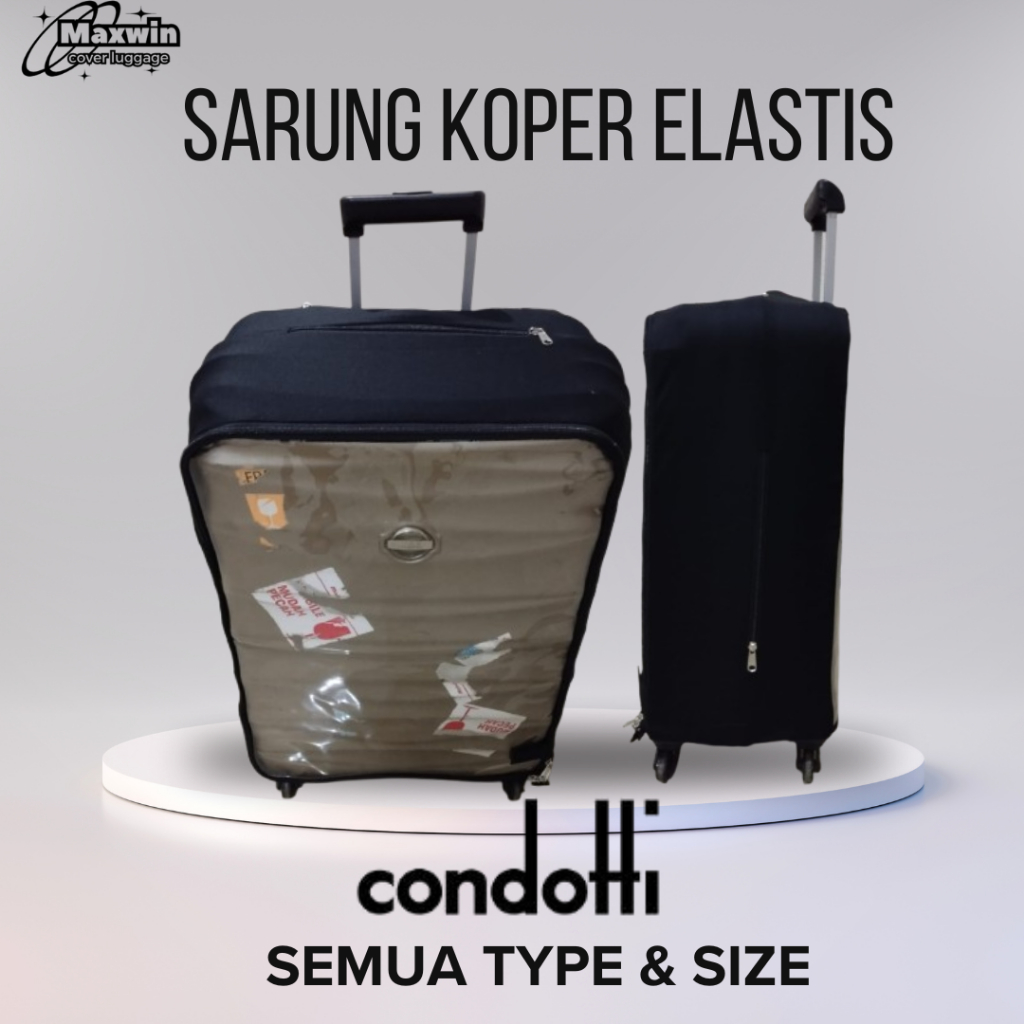 DARCI Luggage Cover Koper Condotti -  Pelindung Sarung Koper Condotti Kombinasi Mika Mix Scuba