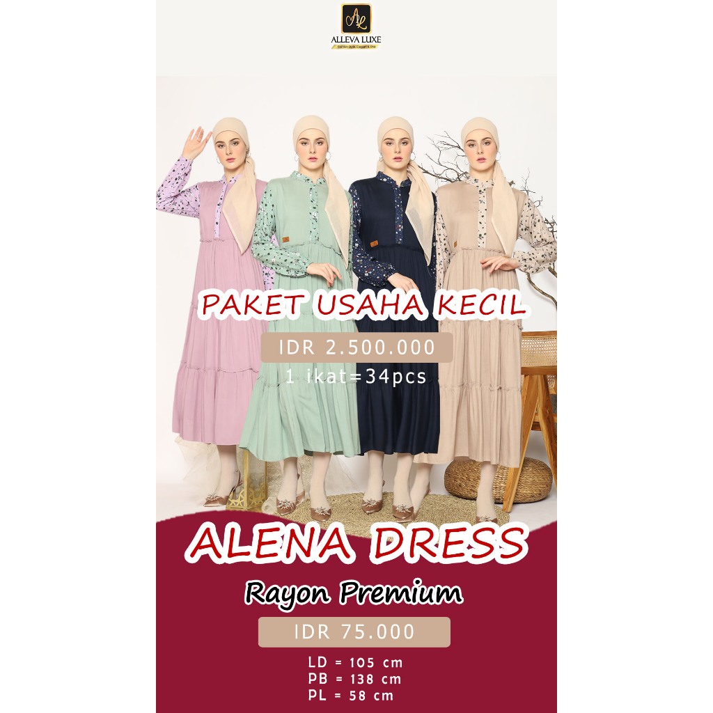 Gamis lebaran 2025 Gamis remaja simple elegan  rayon premium