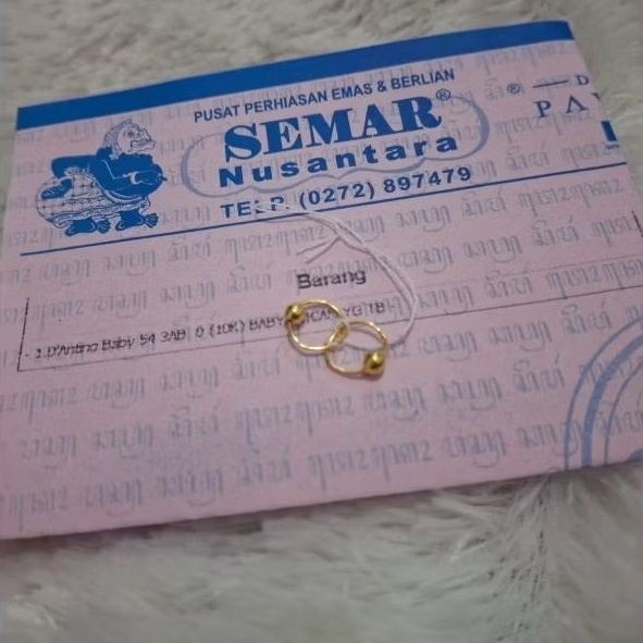 Anting Bayi Mrican 0,2gram 10karat Semar Nusantara