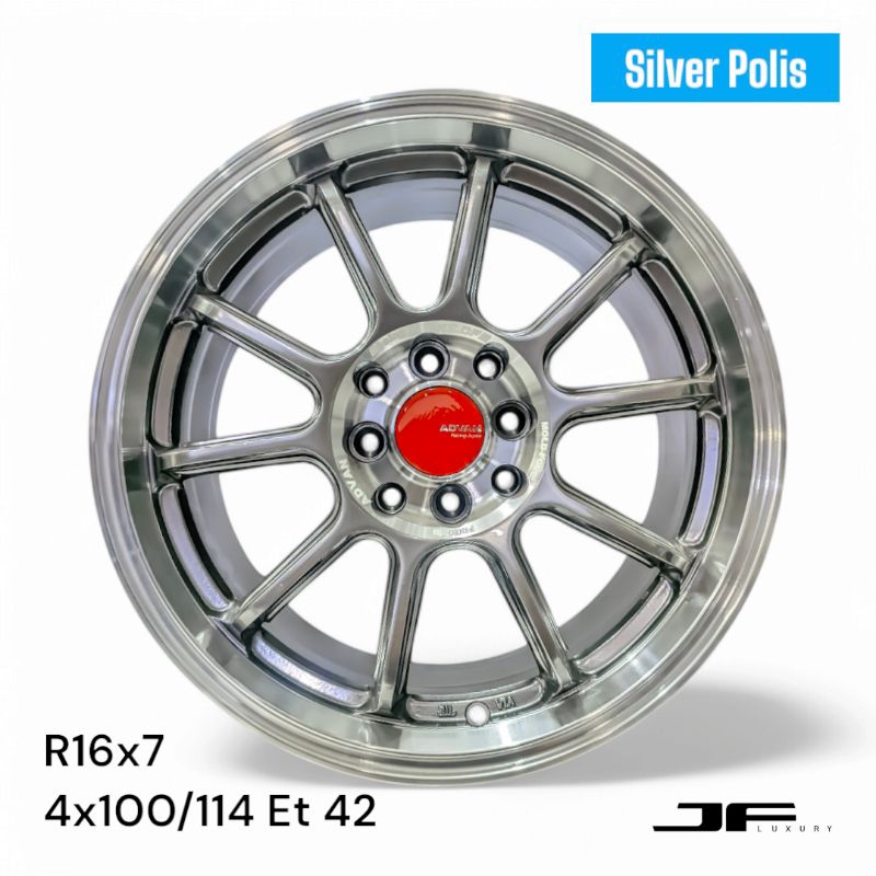 Velg Advan RZ DF2 R16 Pcd 4 x 100/114 Lebar 7 et 42