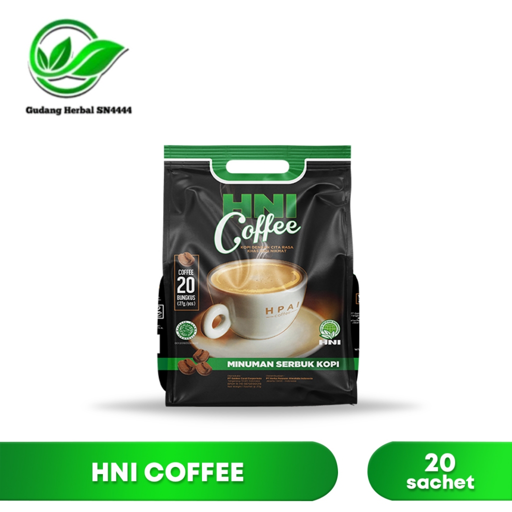 

HNI Coffee - Kopi HNI HPAI 20 sachet Kopi Instant