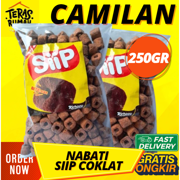 SNACK REPACK CEMILAN - NABATI SIIP COKLAT 250GR