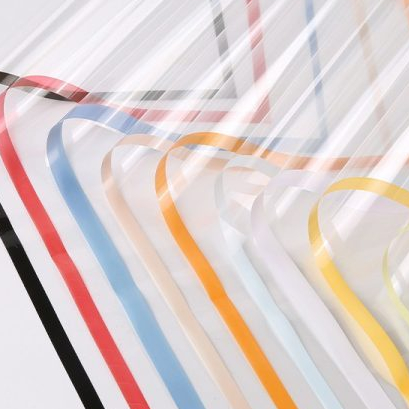 

(20 Lembar)Flower Wrapping Paper Varian Transparan List Kertas Buket Florist Kertas Kado