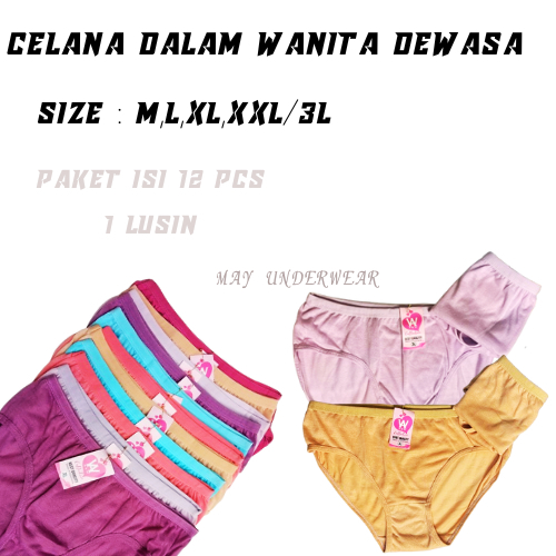 Celana Dalam Wanita 1 Lusin Cangcut Sempak Cewek Celana Dalam Perempuan Cd Wanita Dalaman Wanita