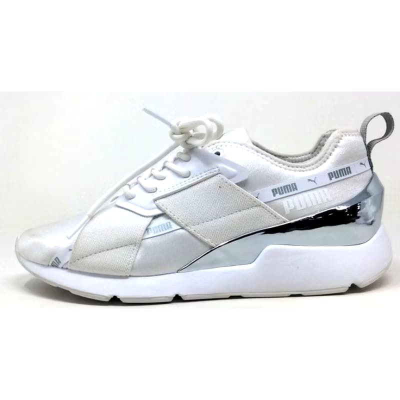 sepatu puma muse x2 Metallic silver women's