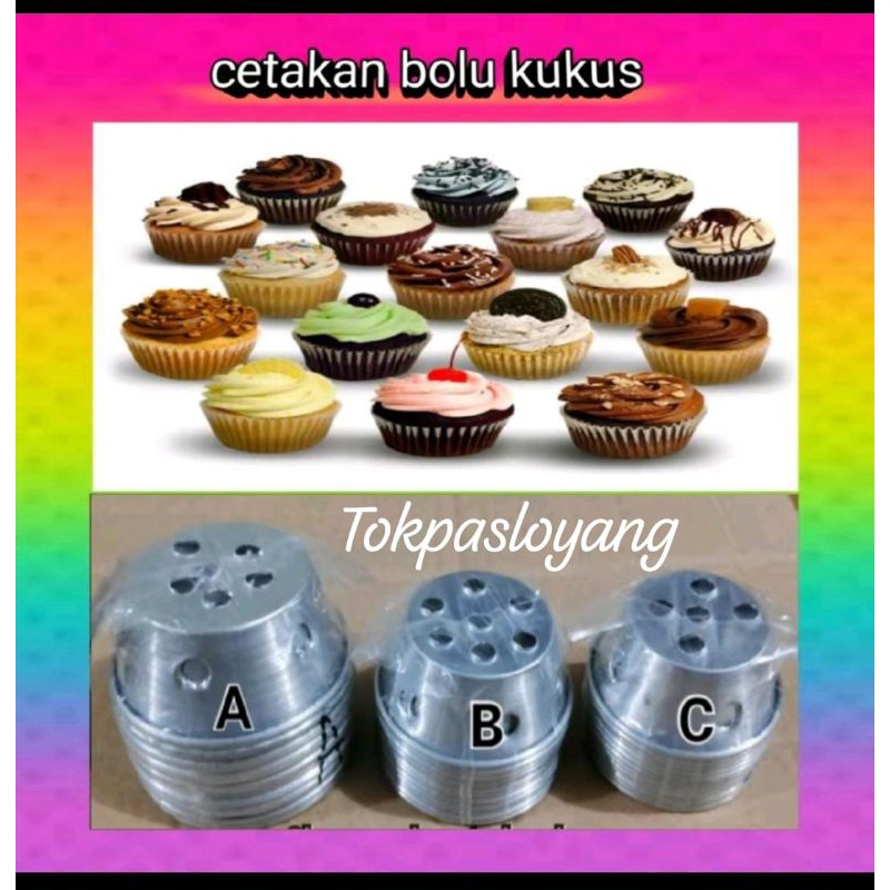 12pcs/Cetakan kue bolu kukus/loyang kue bolu kukus