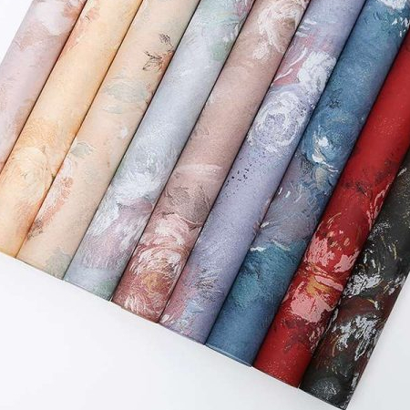 

(15 Lembar)Flower Wrapping Paper Varian Motif Bunga Kertas Buket Florist Kertas Kado