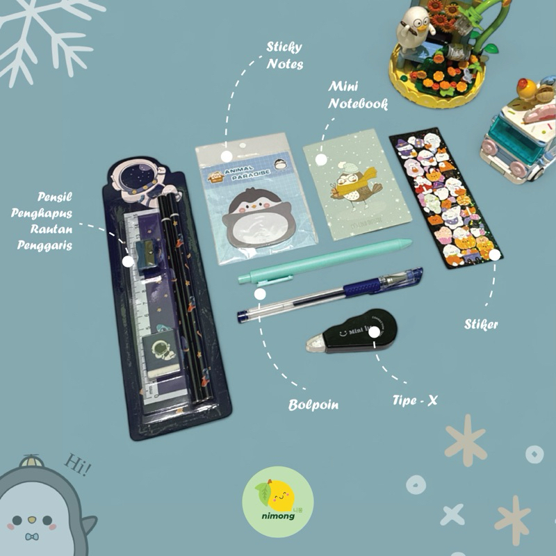 

Hampers Hadiah Alat Tulis ATK Anak Lengkap Murah 13 in 1 REAL PIC