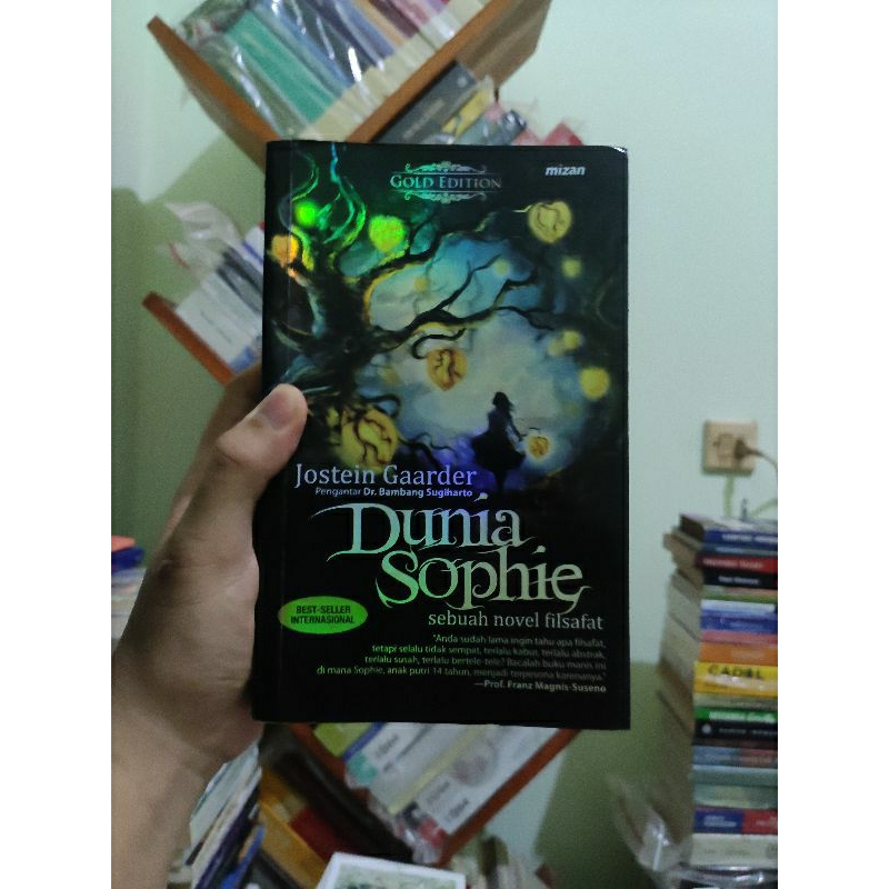 [PRELOVED ORI] Dunia Sophie Gold Edition - Jostein Gaarder Buku Bekas