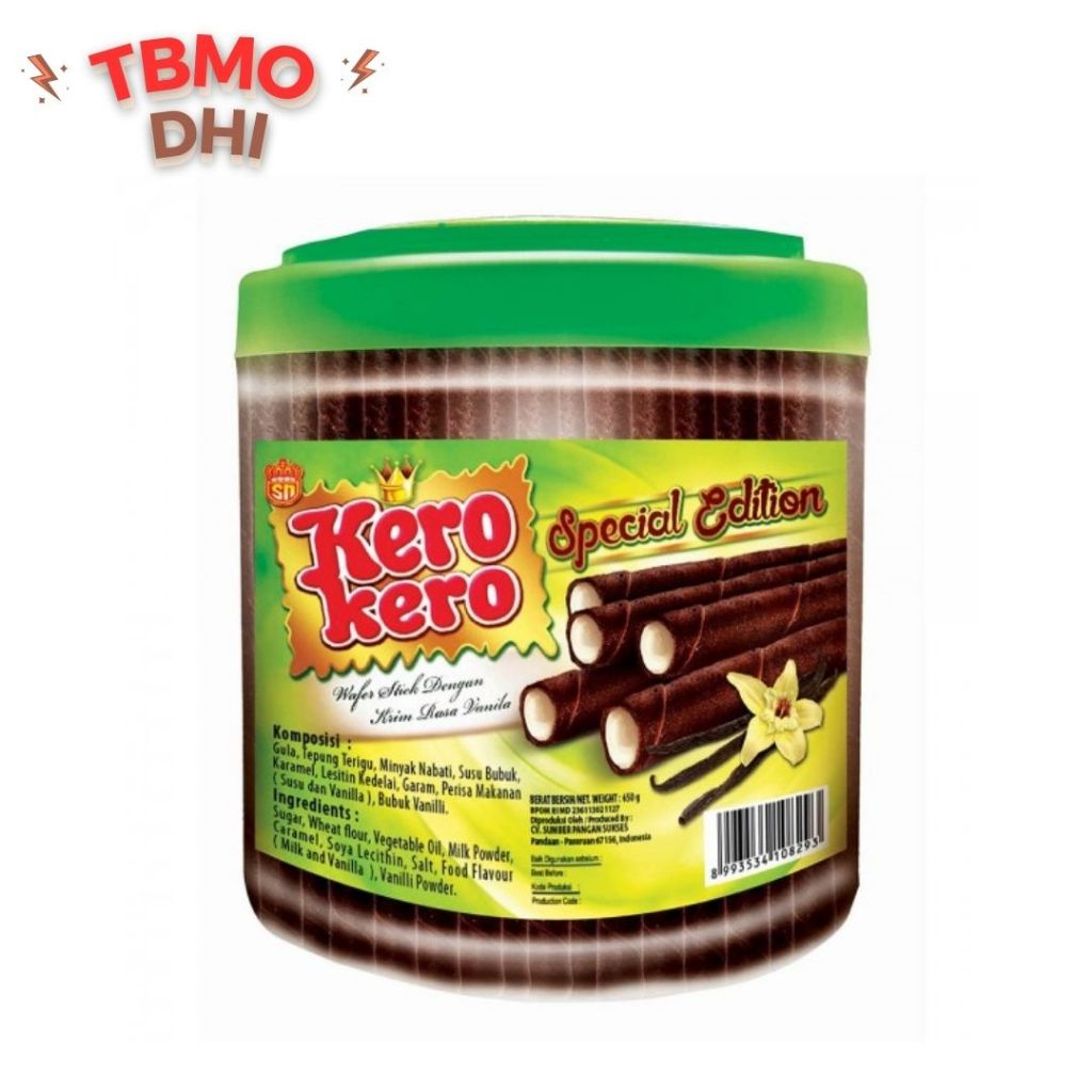 

TBMO Wafer Stick Kero-Kero Chocolate Vanila 650gr / Kue Kering