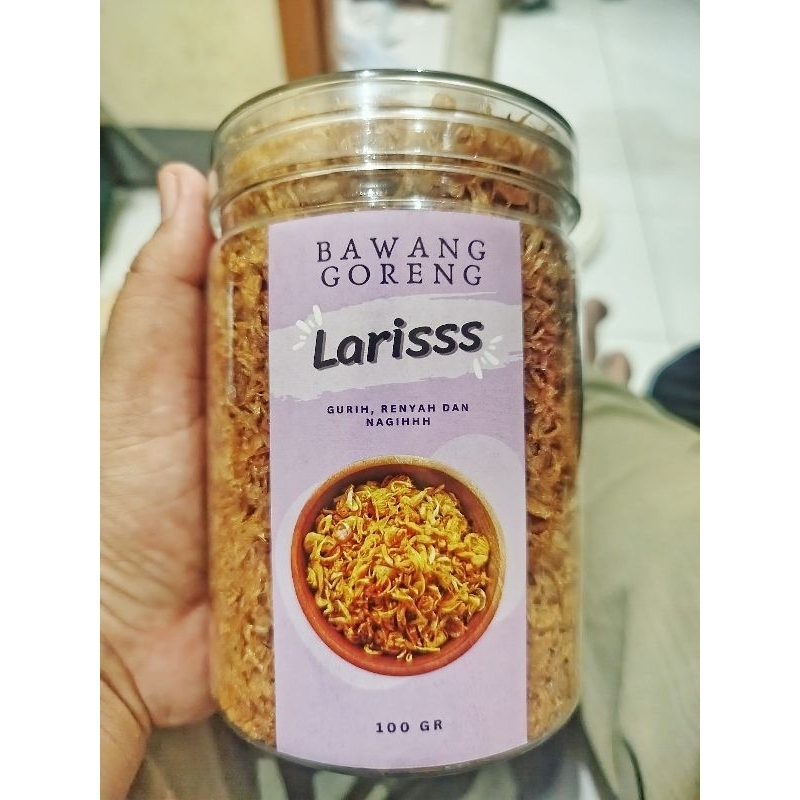 

Bawang Goreng Larisss Premium 200gr asli tanpa campuran | Fried shallots