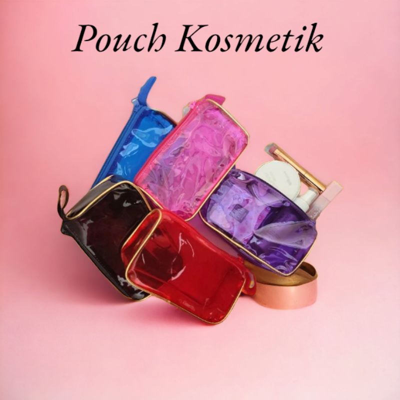 Pouch Kosmetik Mika Transparan Tas Make up Organizer