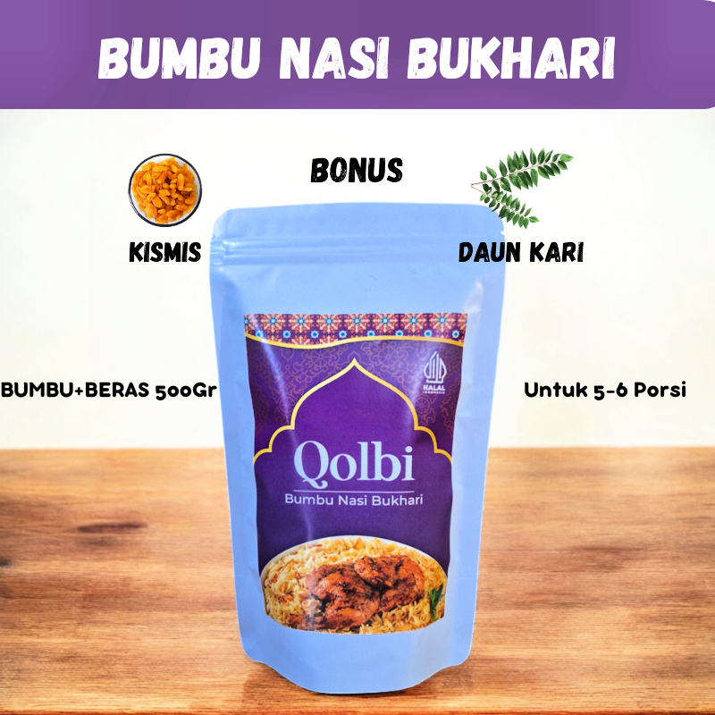 

Bumbu Instan Nasi Bukhari + Beras Basmati 500Gr | Rempah premium masakan arab india pakistan timur tengah | praktis mudah sehat tanpa pengawet | lengkap enak wangi Kebuli Mandhi Biryani Kabsah instant