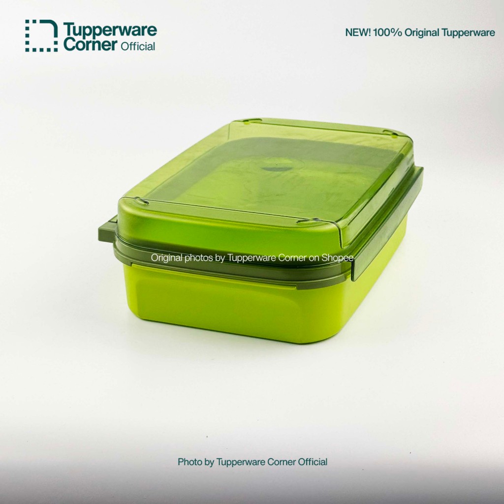 Ezy keeper Tupperware 2 Liter Warna Hijau Kondisi Baret Samar