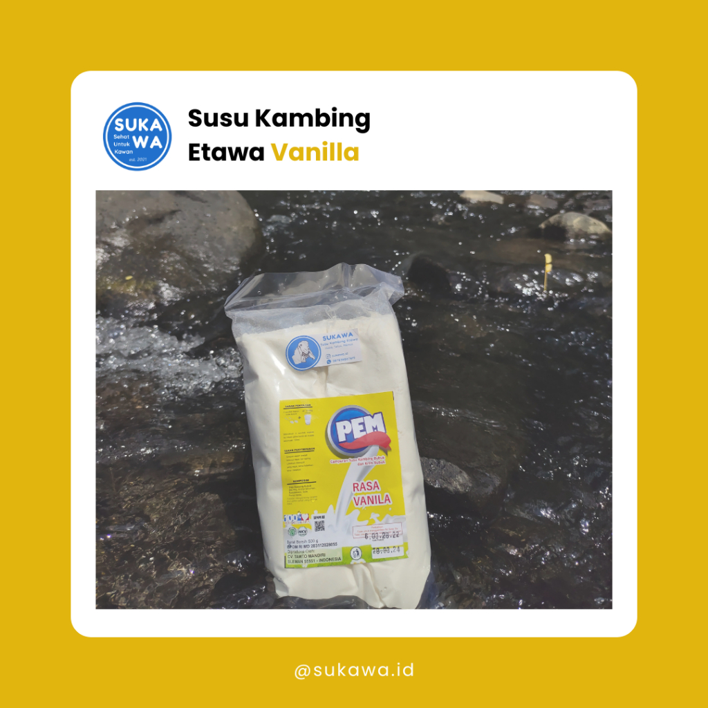 

Susu Kambing Etawa Rasa Vanilla (500gr)