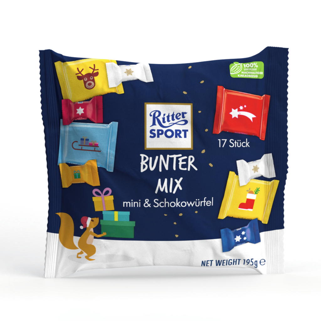 

Ritter Sport Mini Chocolate Mix Assorted Bunter Mix 195 Gram