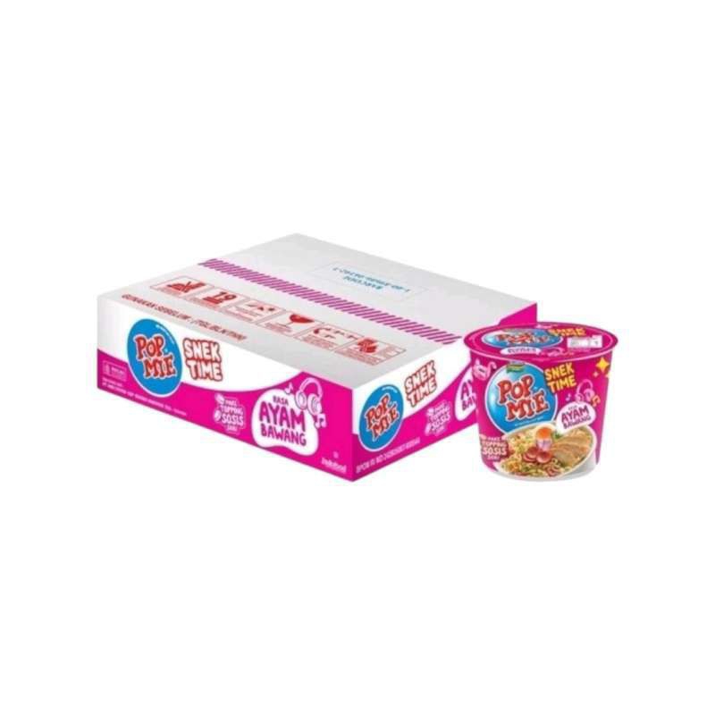 

POP MIE INSTANT MINI KUAH SNEK TIME RASA AYAM BAWANG KEMASAN DUS ISI 12 PCS