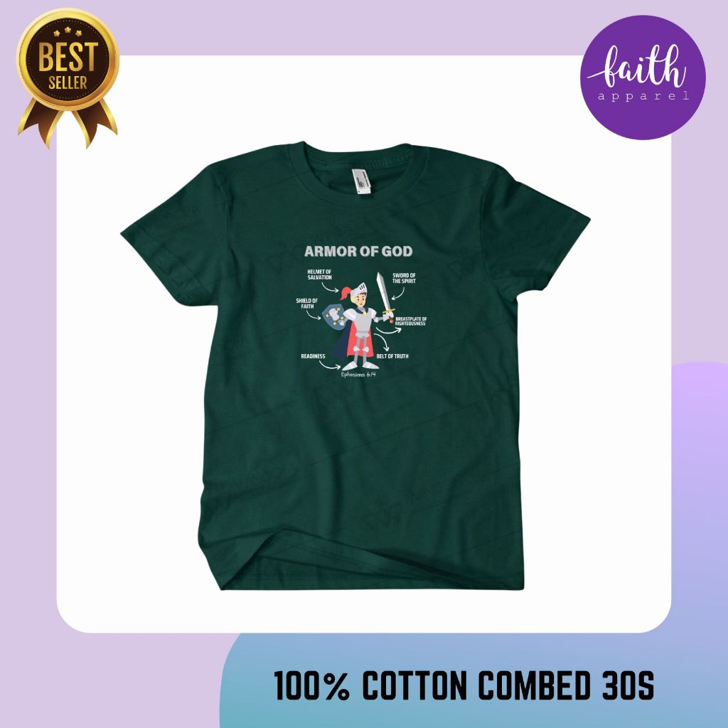 FAITH - KAOS ANAK ROHANI KRISTEN/ CHRISTIAN SHIRT FOR KIDS/ KAOS ANAK LAKI PEREMPUAN/KAOS SEKOLAH MI