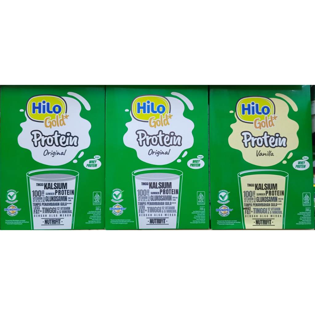 

Hilo Gold Original Vanilla 200gr / Susu Hilo Gold Lansia Rasa Vanila dan Rasa Original 200 gram