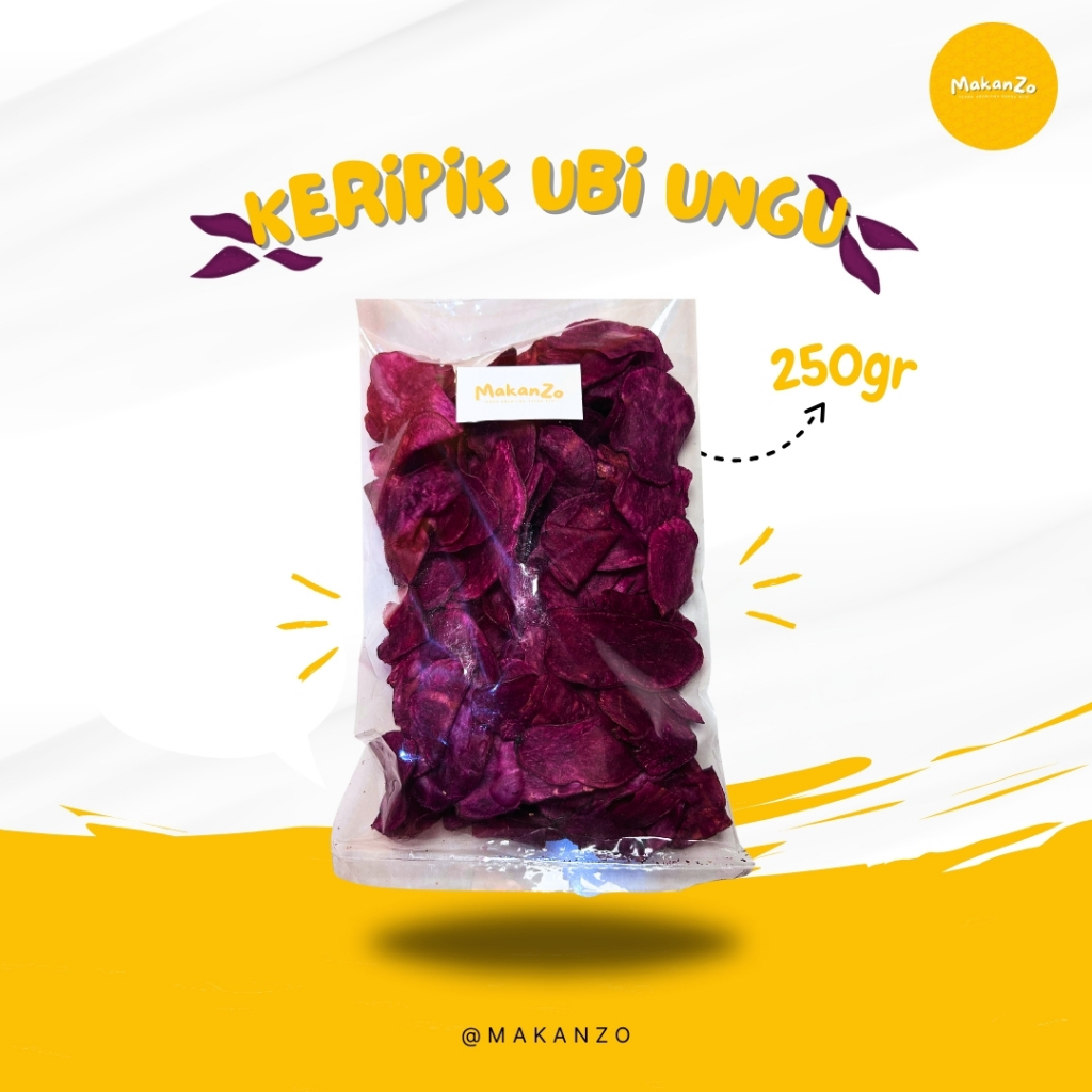 

Keripik Ubi Ungu Original 250gr | Keripik Tela Ungu | Camilan Kiloan [MAKANZO]