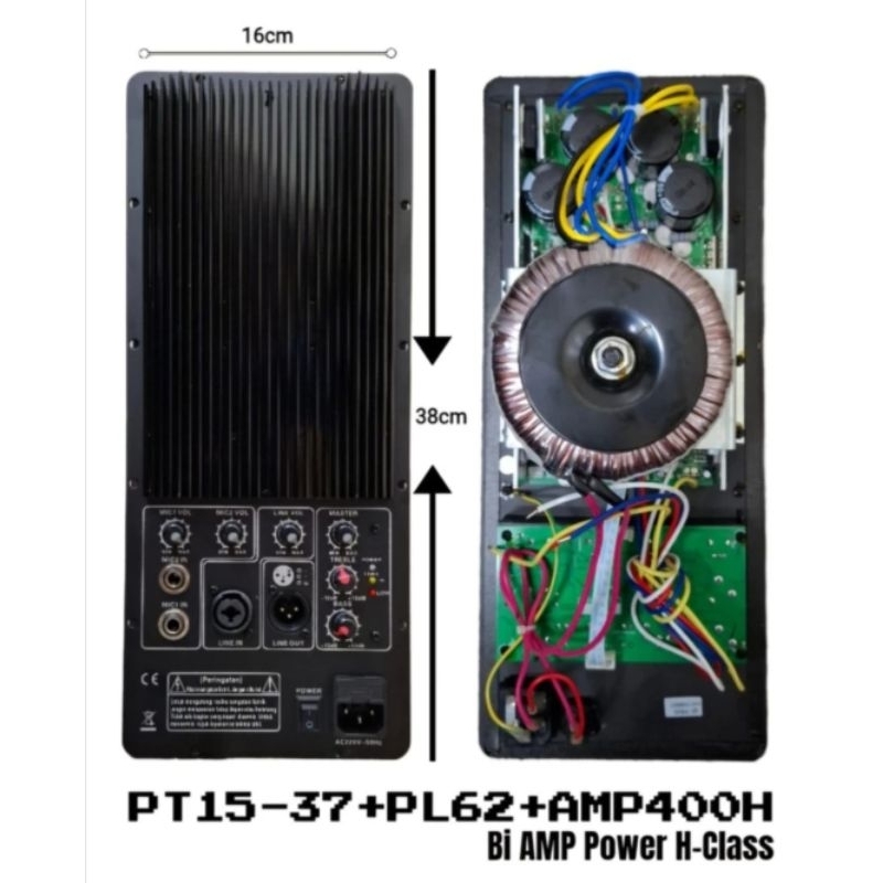 power kit aktif / mesin aktif model huper bisa buat 2/3 way - 16x38, hanya kit