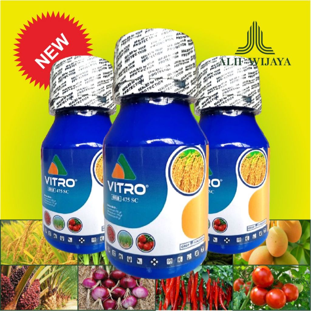 VITRO GOLD 475 SC - Fungisida Sistemik & Kontak dengan ZPT untuk Penyakit Tanaman hormon tanaman