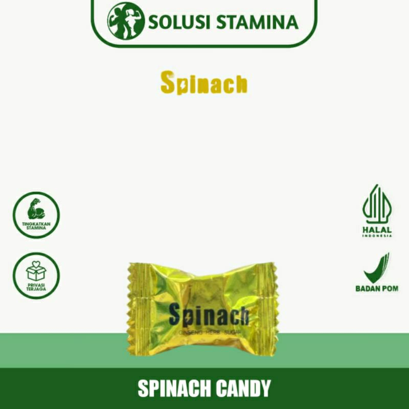

Permen Spinach Ginseng Herb Sugar - Eceran 1 Permen
