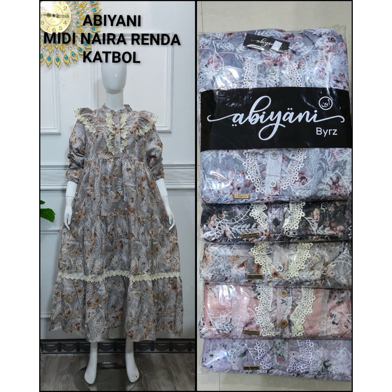 MIDI DRESS KATBOL PRINTING BY ABIYAN