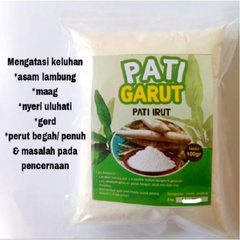 

Tepung Pati Irut/Garut/Angkrik 100% Original mengatasi masalah lambung dll