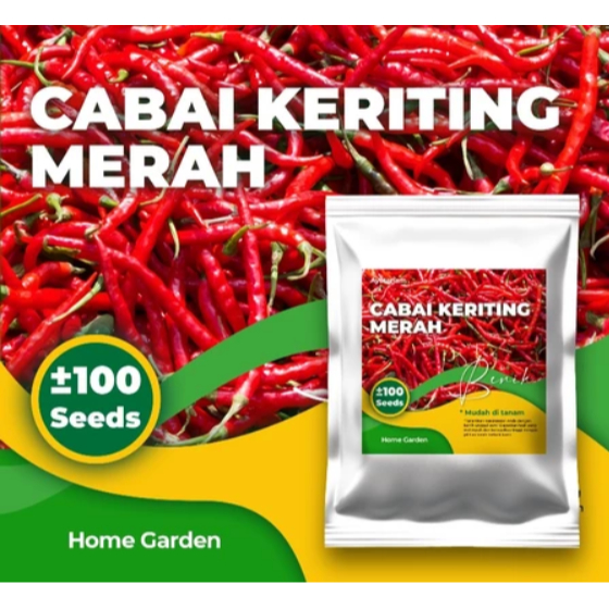 

Benih Cabe Keriting Merah isi + 100 Benih