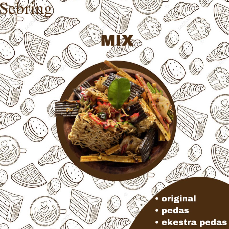 

Sebring Mix original pedas manis 250gr