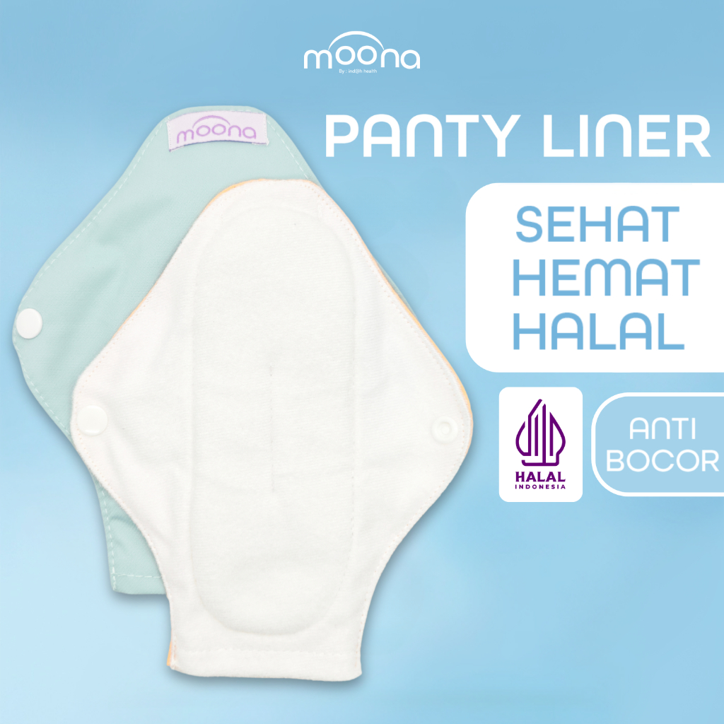 Moona Pantyliner Pembalut Kain Cuci Ulang Wanita Menstrual Pad Softex Modern lebih sehat