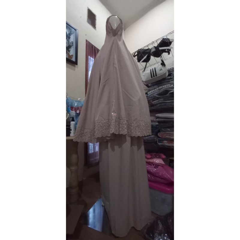 mukena premium tutup dagu