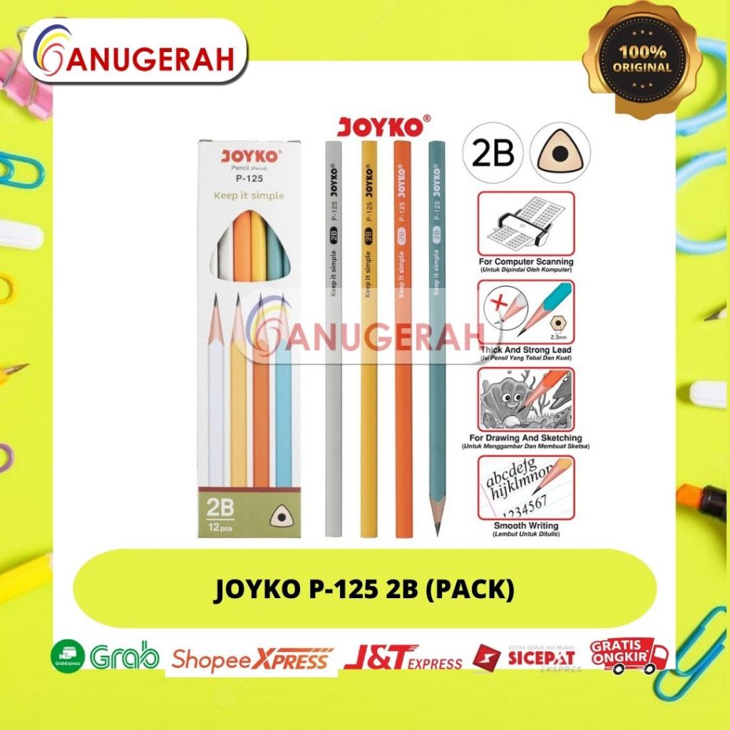 

JOYKO P 125 PENSIL 2B (PACK)