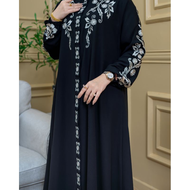 Abaya fitri premium jetblack