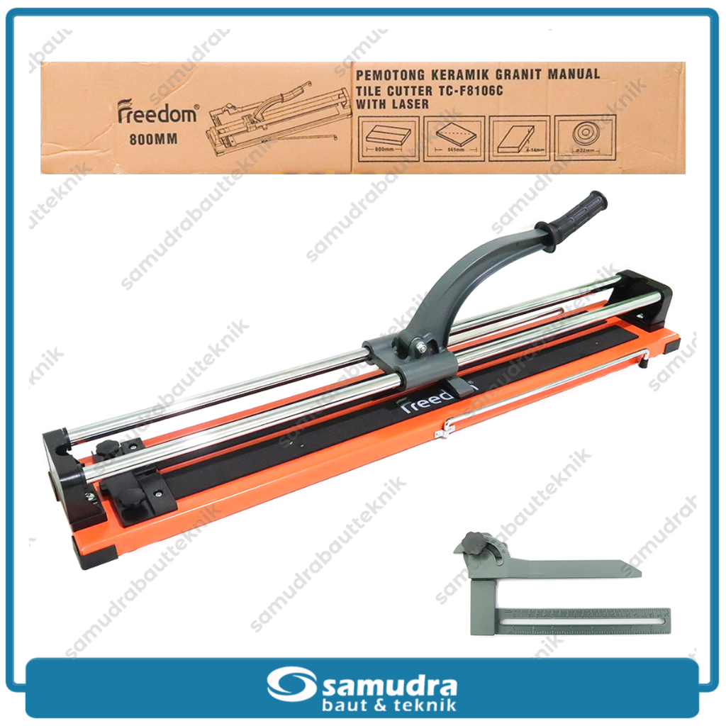 FREEDOM 32 inch 80 cm Alat Potong Keramik Granit Manual Tile Cutter Laser Bearing