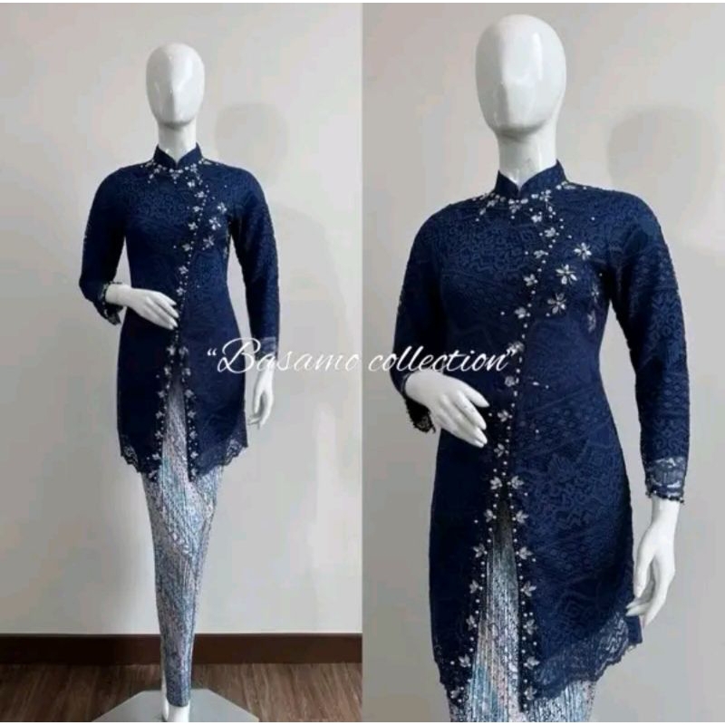 Kebaya Pesta Modern / Kebaya Brokat Payet / Kebaya Wisuda / Kebaya Belah Depan