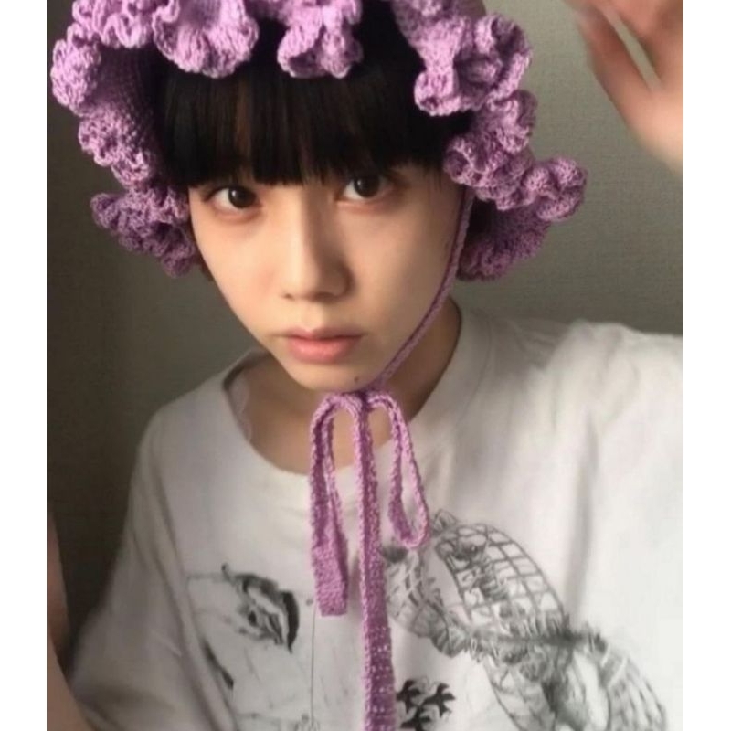 HANDMADE YOASOBI HAT/YOASOBI BUCKET HAT/YOASOBI BEANIE/TOPI KUPLUK CUTE/VIRAL/FASHION KOREA/ESTETIK/