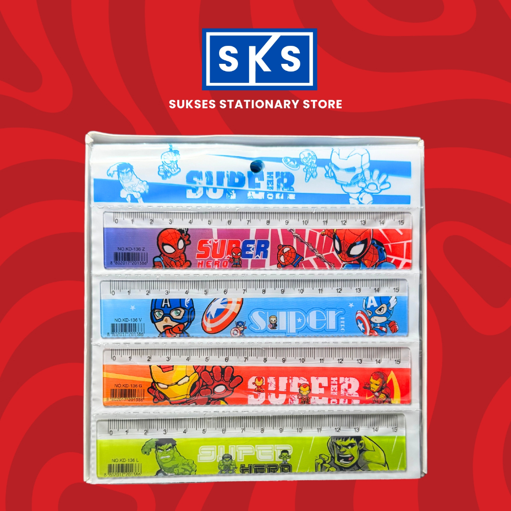 

Penggaris 15cm Karakter Penggaris Mini Super Hero Sanrio