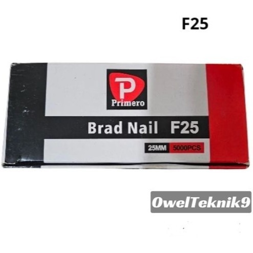 

OwelTeknik9 - ISI Paku Tembak F25 PRIMERO/ISI Staples F25/Brad Nail F25