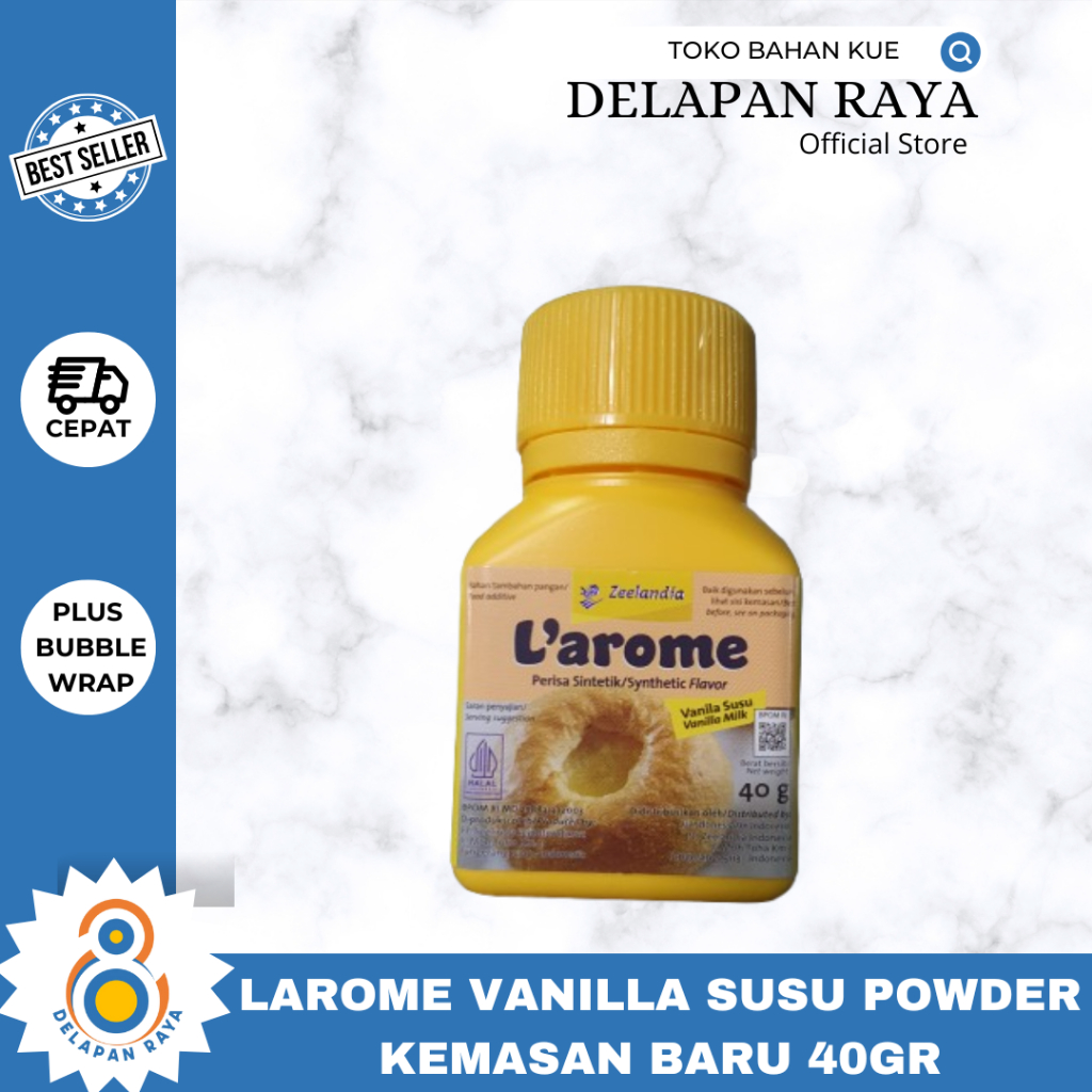 

LAROME PERISA VANILLA SUSU POWDER 40GR KEMASAN BARU -8Raya