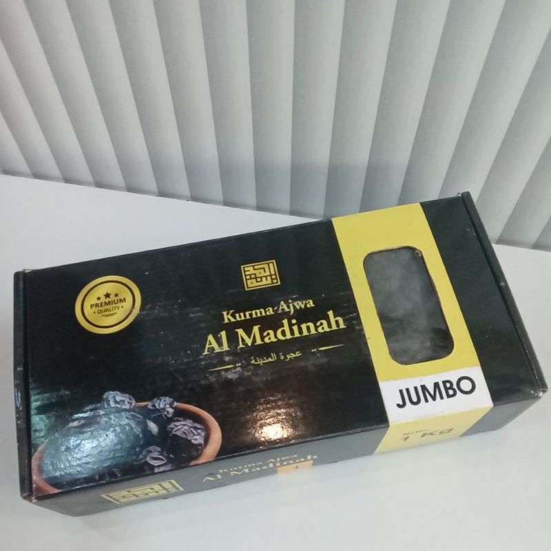 

Kurma Ajwa Almadinah jumbo kemasan 1kg