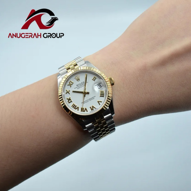 JAM TANGAN ROLEX WANITA DATEJUST 31MM AUTOMATIC GOLD PREMIUM GRADE AAA - JAM ROLEX DATEJUST 31MM